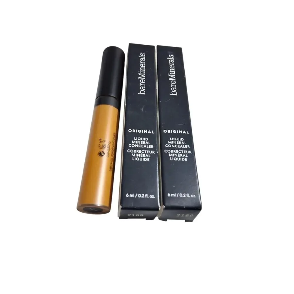 2pcs Bare Minerals ORIGINAL Liquid Mineral Brightening Concealer Color TAN 4W‎